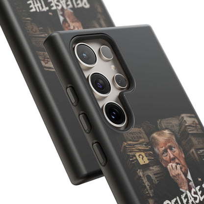 iPhone 16 Case — "Release the Epstein Files" Political Graphic