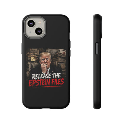 iPhone 16 Case — "Release the Epstein Files" Political Graphic
