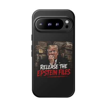 iPhone 16 Case — "Release the Epstein Files" Political Graphic