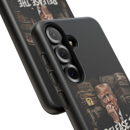 iPhone 16 Case — "Release the Epstein Files" Political Graphic
