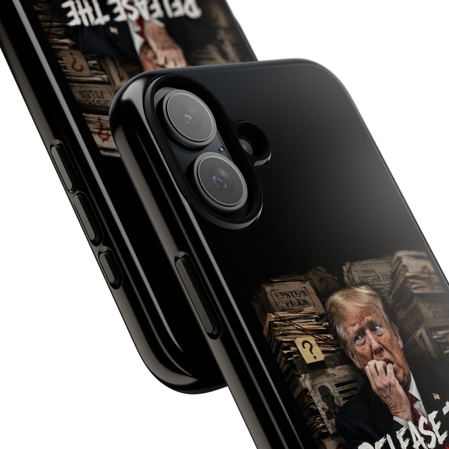 iPhone 16 Case — "Release the Epstein Files" Political Graphic