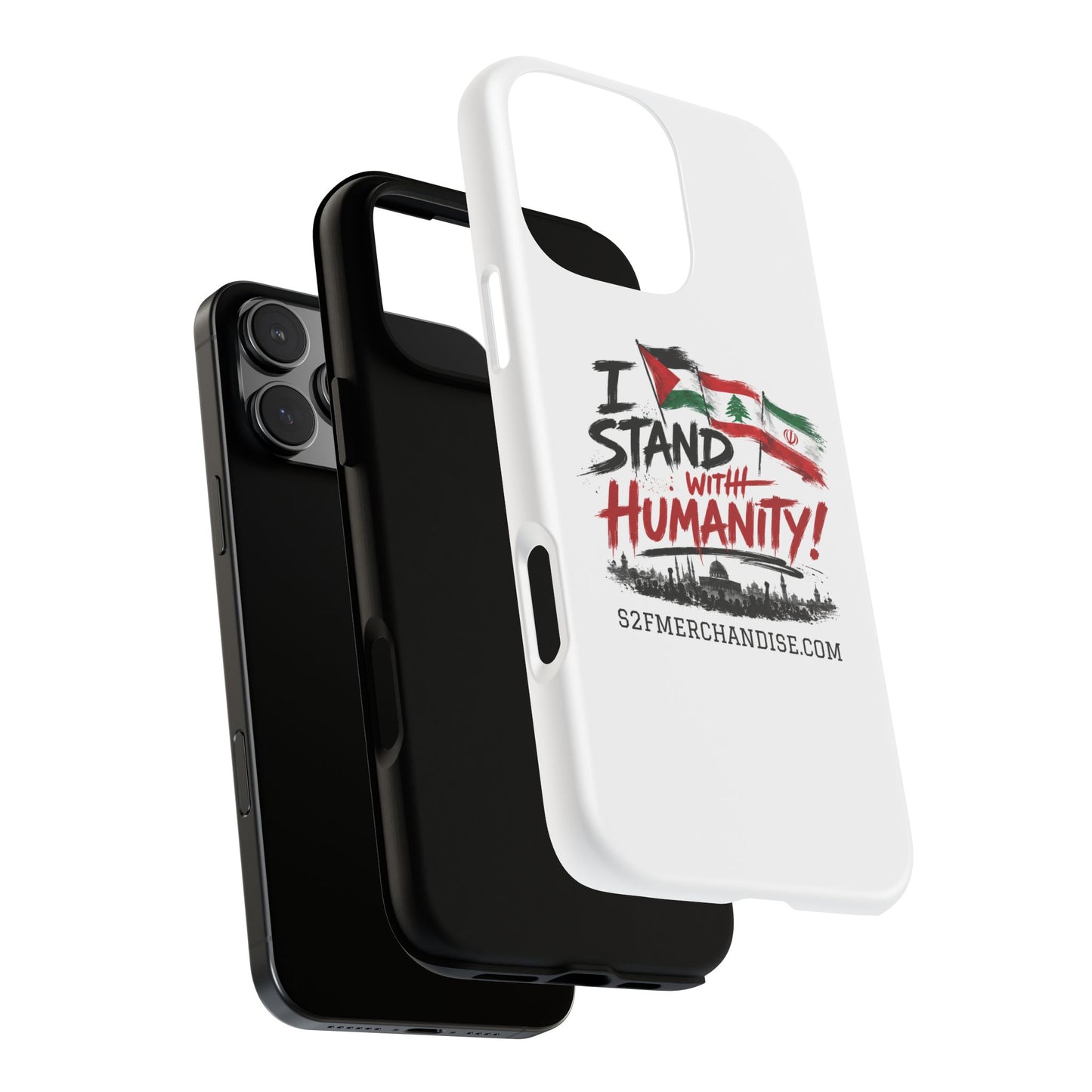 I Stand With Humanity iPhone 16 Case — Solidarity Protective Cover