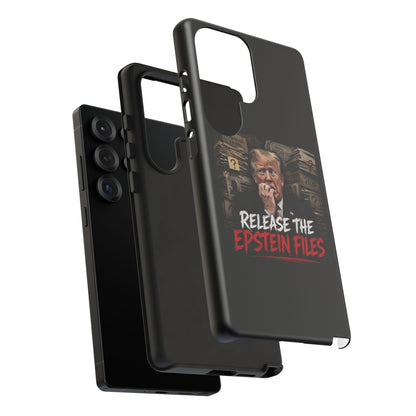 iPhone 16 Case — "Release the Epstein Files" Political Graphic