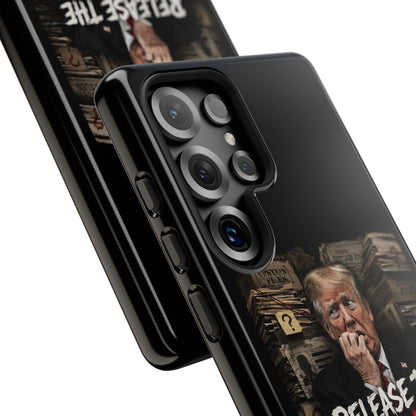 iPhone 16 Case — "Release the Epstein Files" Political Graphic