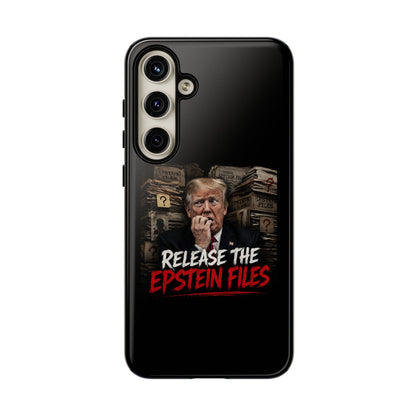 iPhone 16 Case — "Release the Epstein Files" Political Graphic