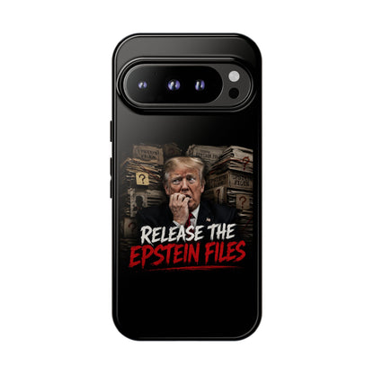 iPhone 16 Case — "Release the Epstein Files" Political Graphic