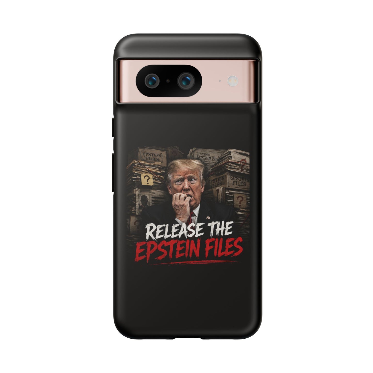 iPhone 16 Case — "Release the Epstein Files" Political Graphic