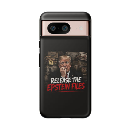 iPhone 16 Case — "Release the Epstein Files" Political Graphic