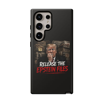 iPhone 16 Case — "Release the Epstein Files" Political Graphic