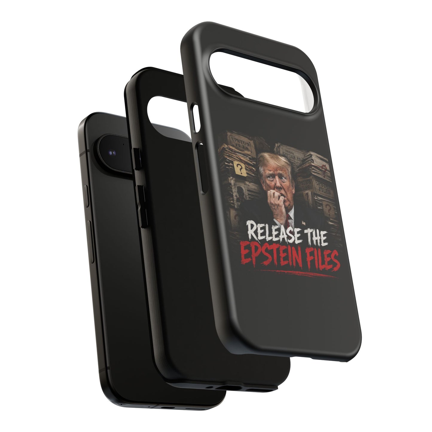 iPhone 16 Case — "Release the Epstein Files" Political Graphic