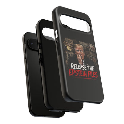iPhone 16 Case — "Release the Epstein Files" Political Graphic