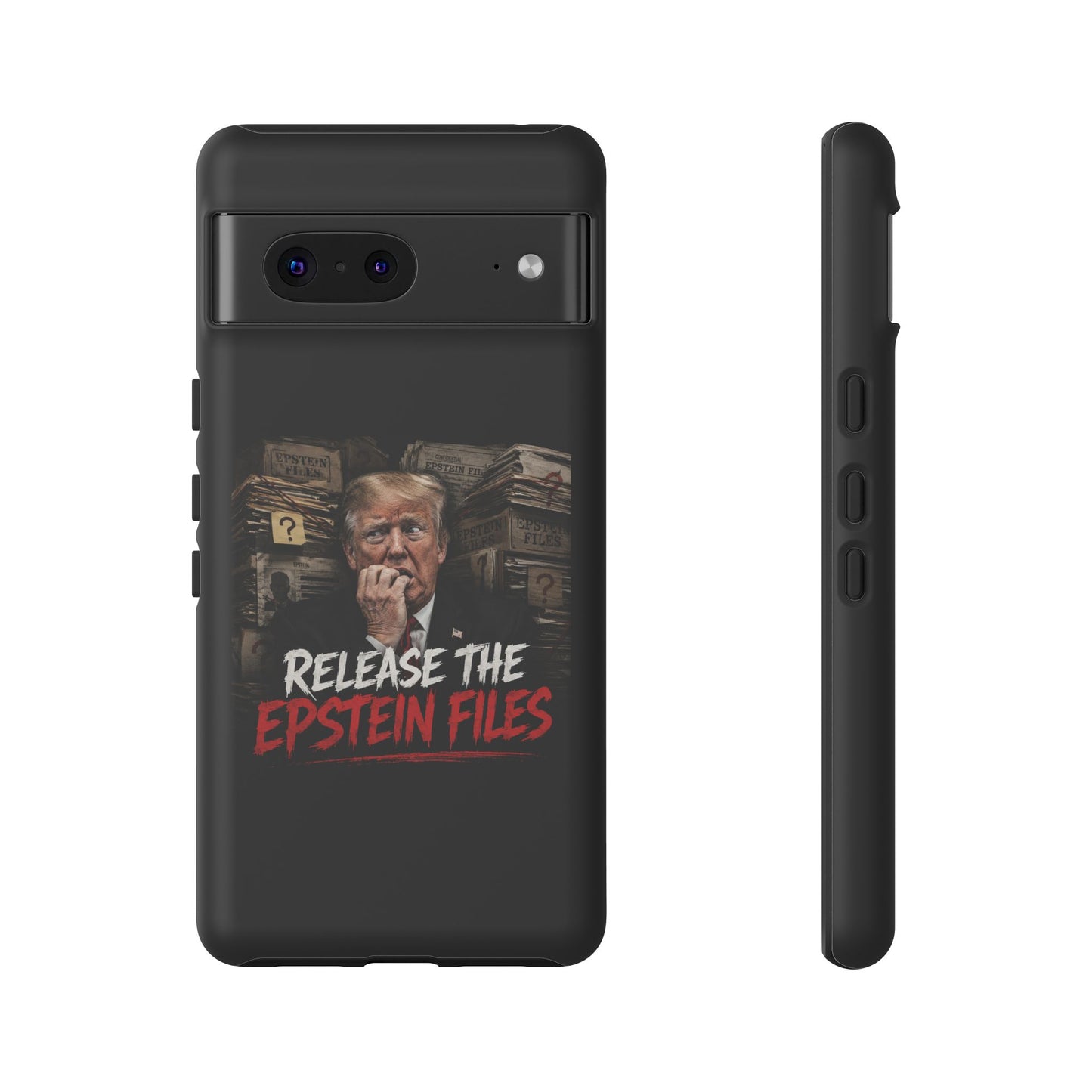 iPhone 16 Case — "Release the Epstein Files" Political Graphic