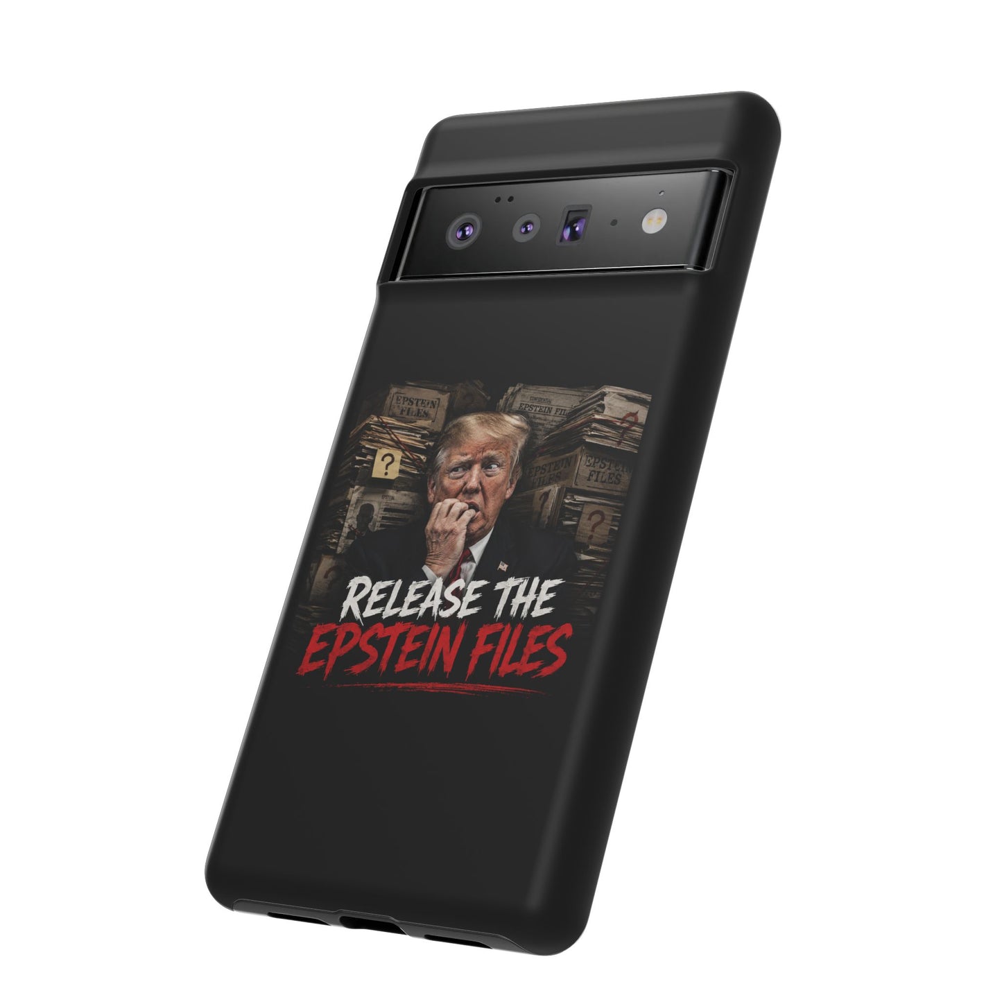 iPhone 16 Case — "Release the Epstein Files" Political Graphic