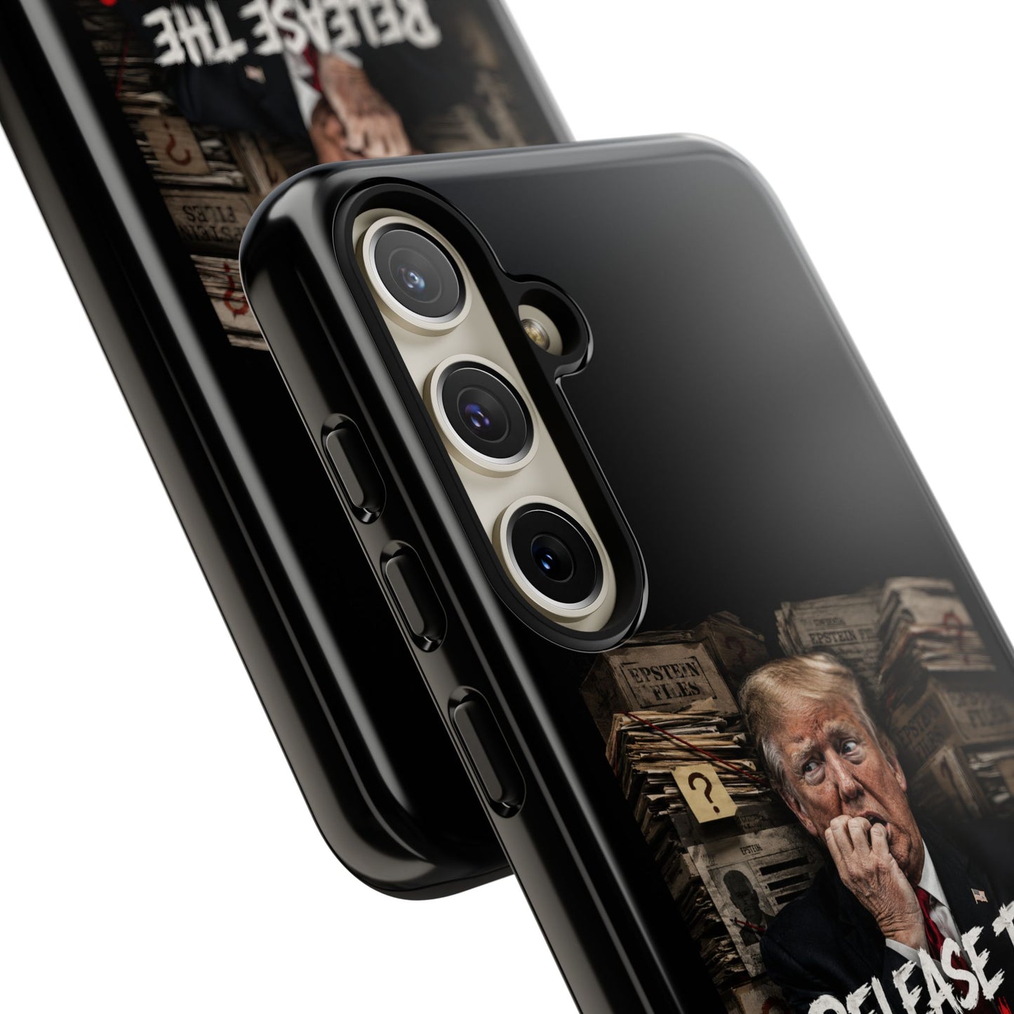 iPhone 16 Case — "Release the Epstein Files" Political Graphic