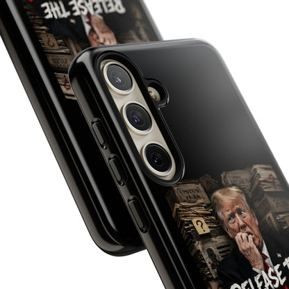iPhone 16 Case — "Release the Epstein Files" Political Graphic
