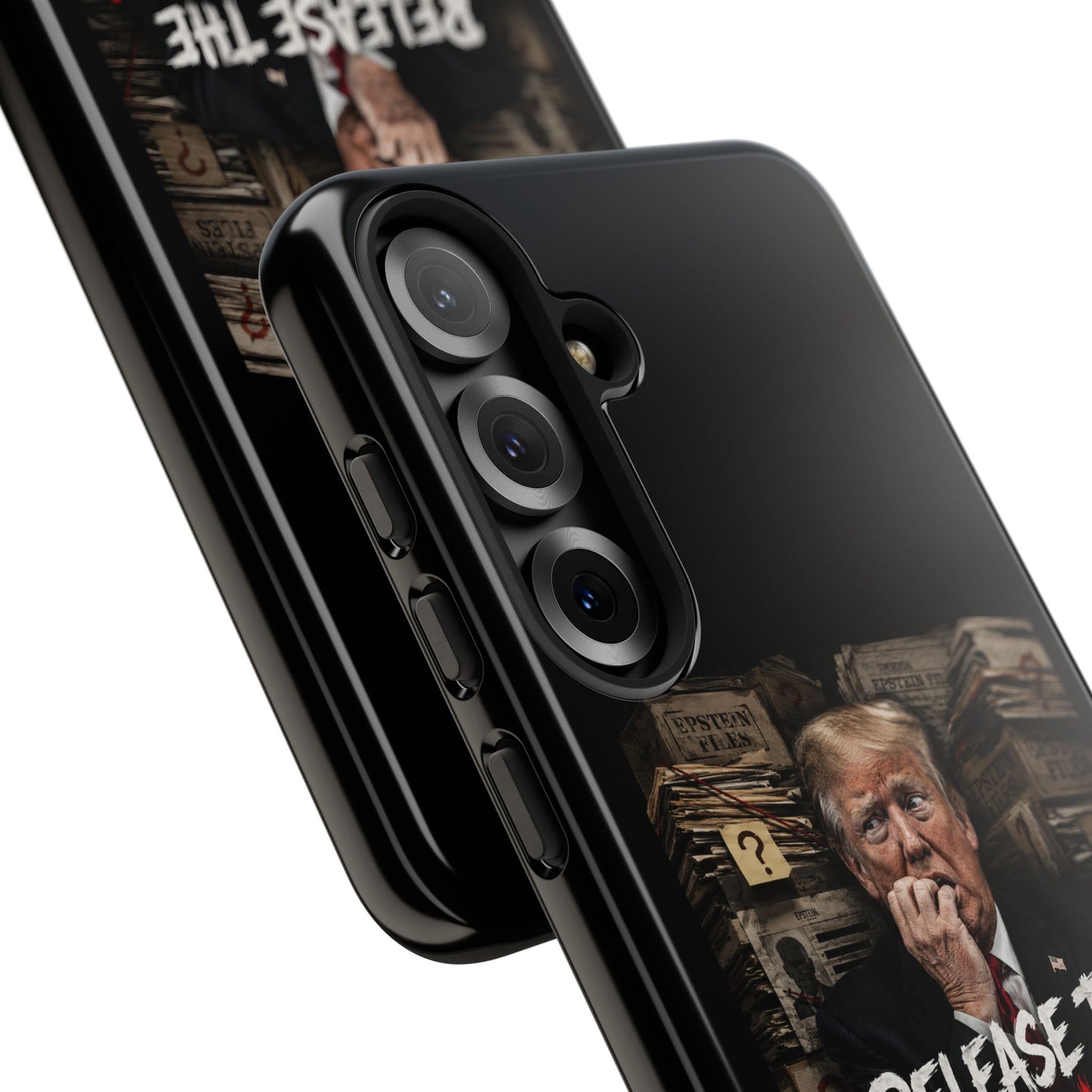 iPhone 16 Case — "Release the Epstein Files" Political Graphic