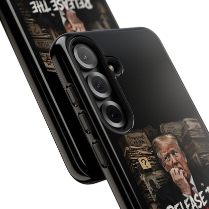 iPhone 16 Case — "Release the Epstein Files" Political Graphic