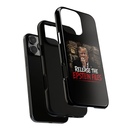 iPhone 16 Case — "Release the Epstein Files" Political Graphic