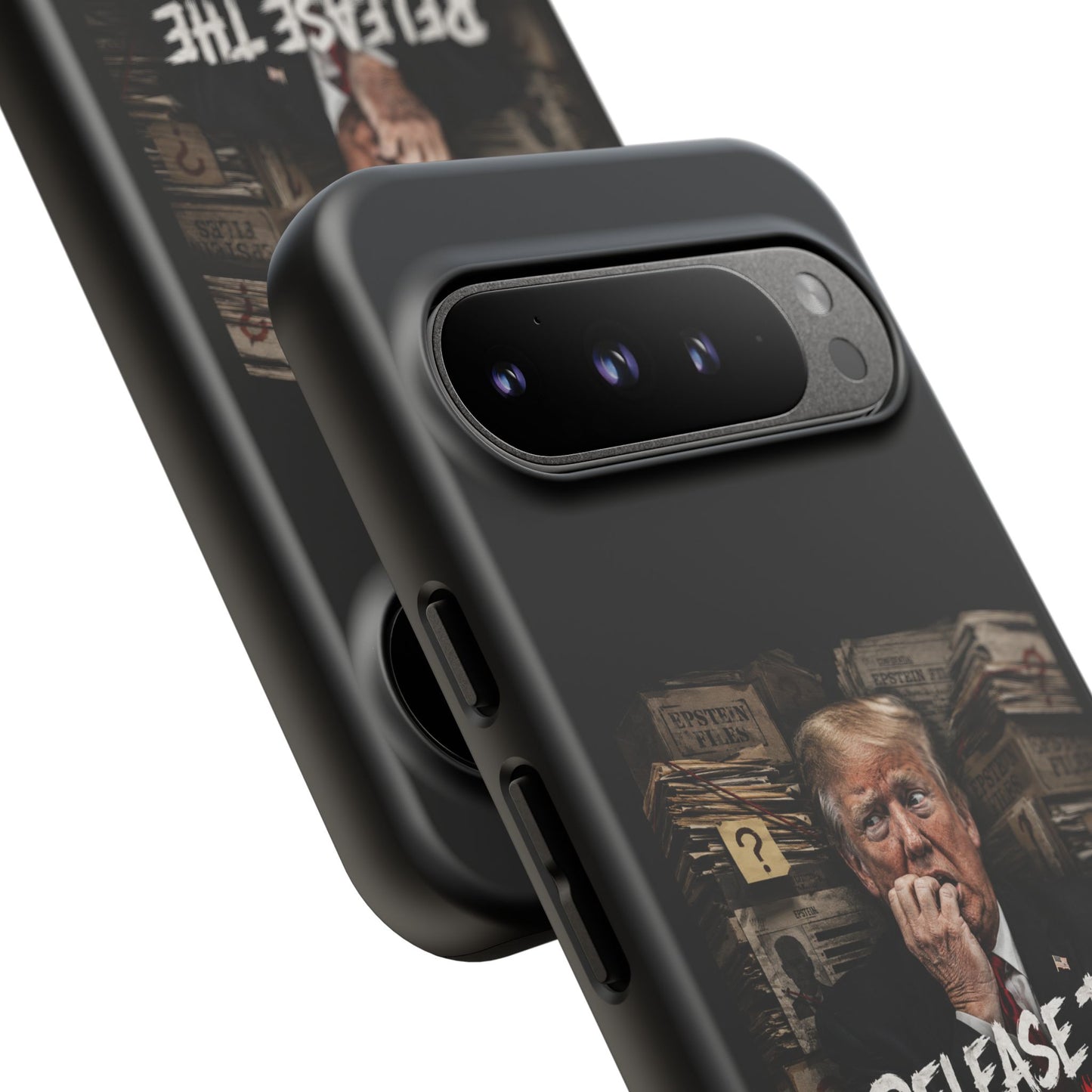 iPhone 16 Case — "Release the Epstein Files" Political Graphic