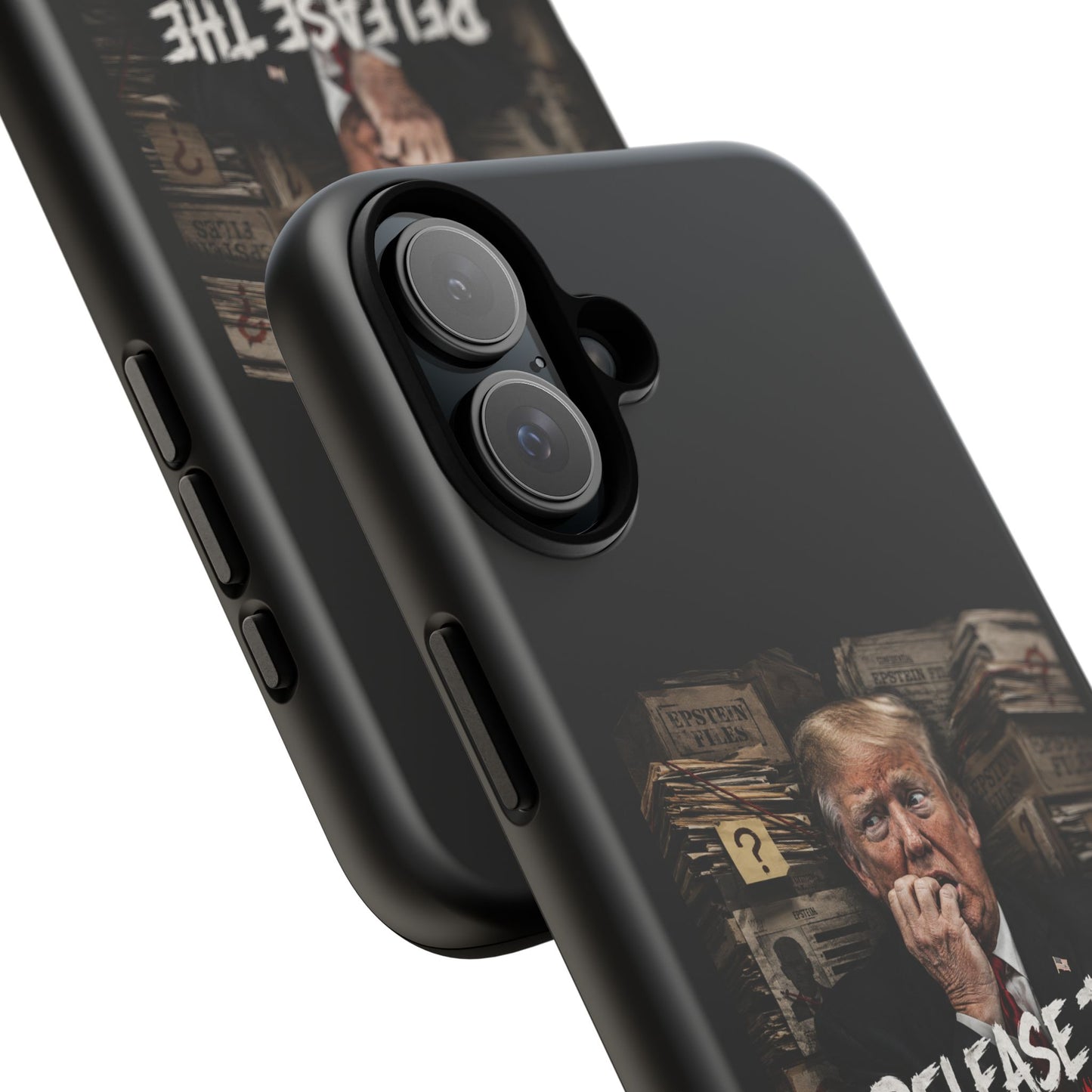 iPhone 16 Case — "Release the Epstein Files" Political Graphic