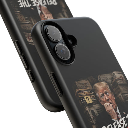 iPhone 16 Case — "Release the Epstein Files" Political Graphic