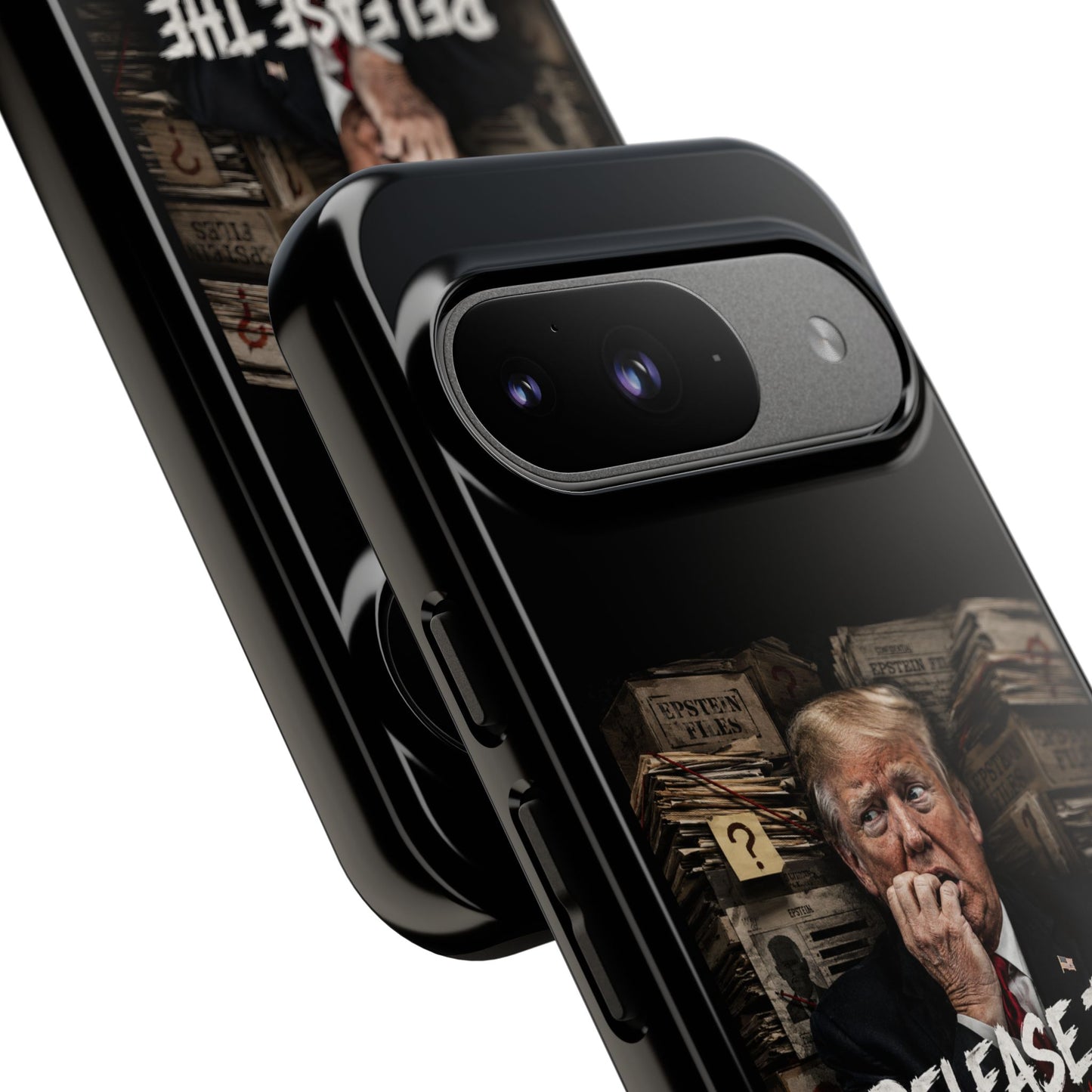 iPhone 16 Case — "Release the Epstein Files" Political Graphic