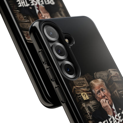 iPhone 16 Case — "Release the Epstein Files" Political Graphic