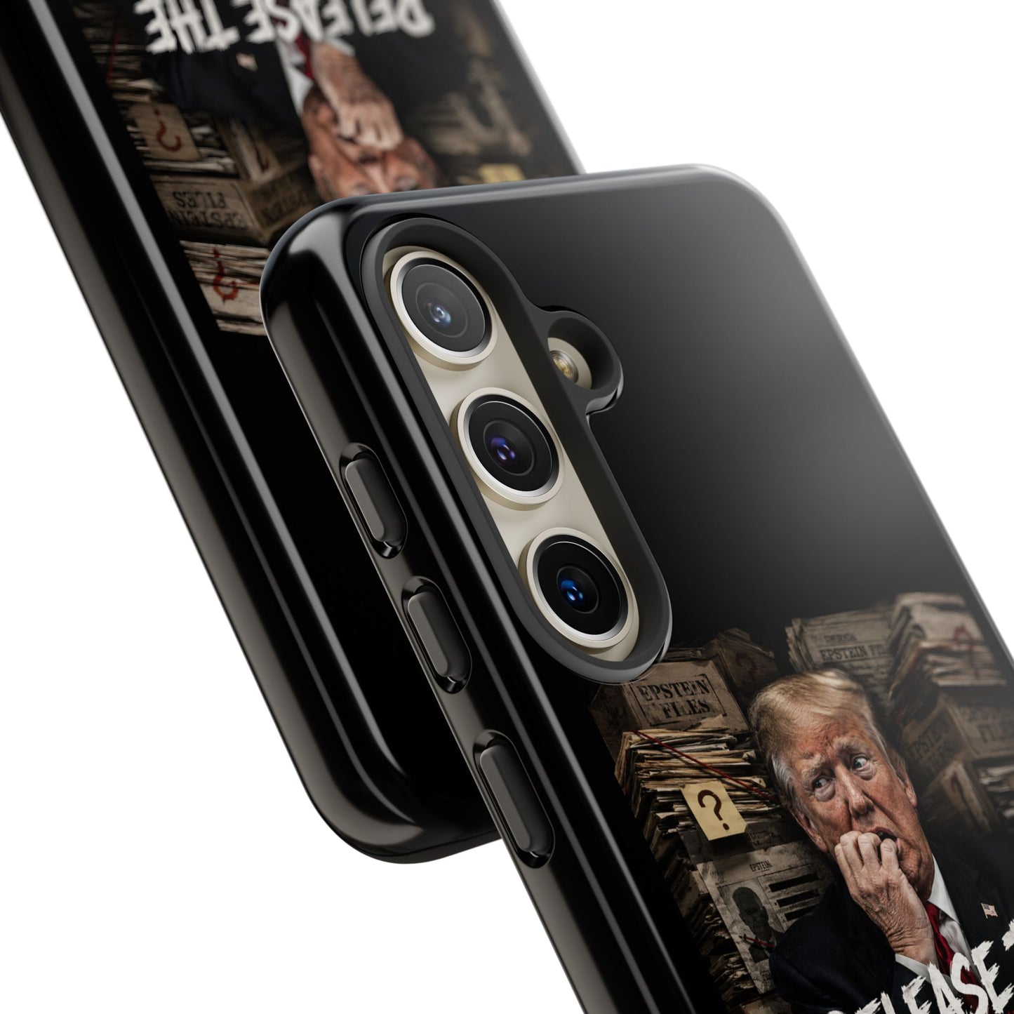 iPhone 16 Case — "Release the Epstein Files" Political Graphic