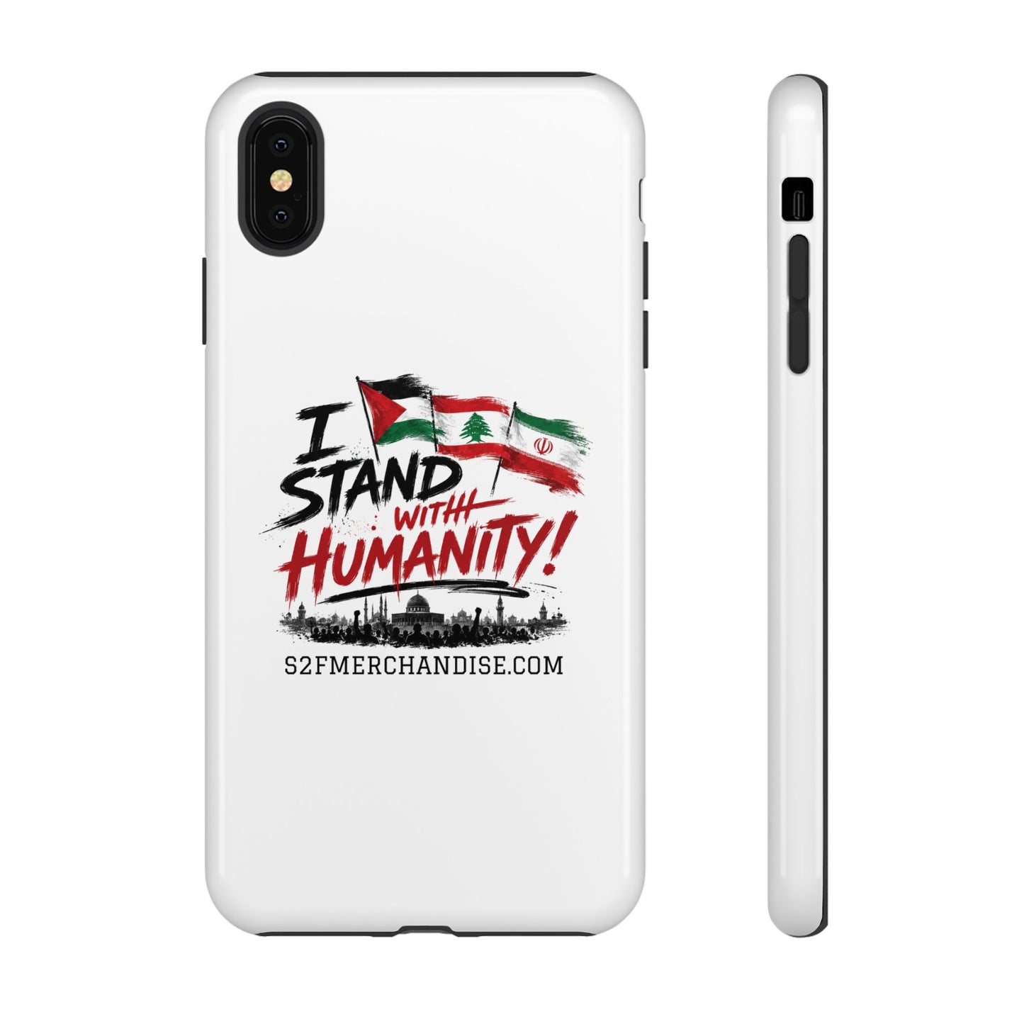 I Stand With Humanity iPhone 16 Case — Solidarity Protective Cover