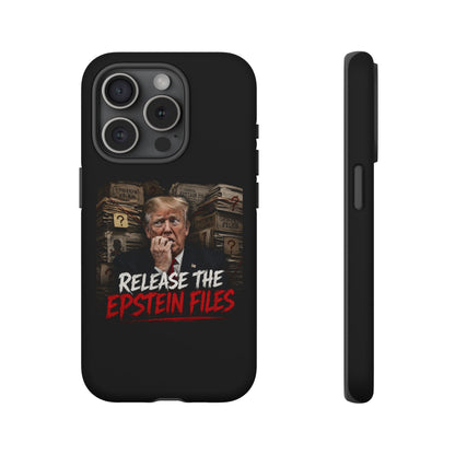 iPhone 16 Case — "Release the Epstein Files" Political Graphic