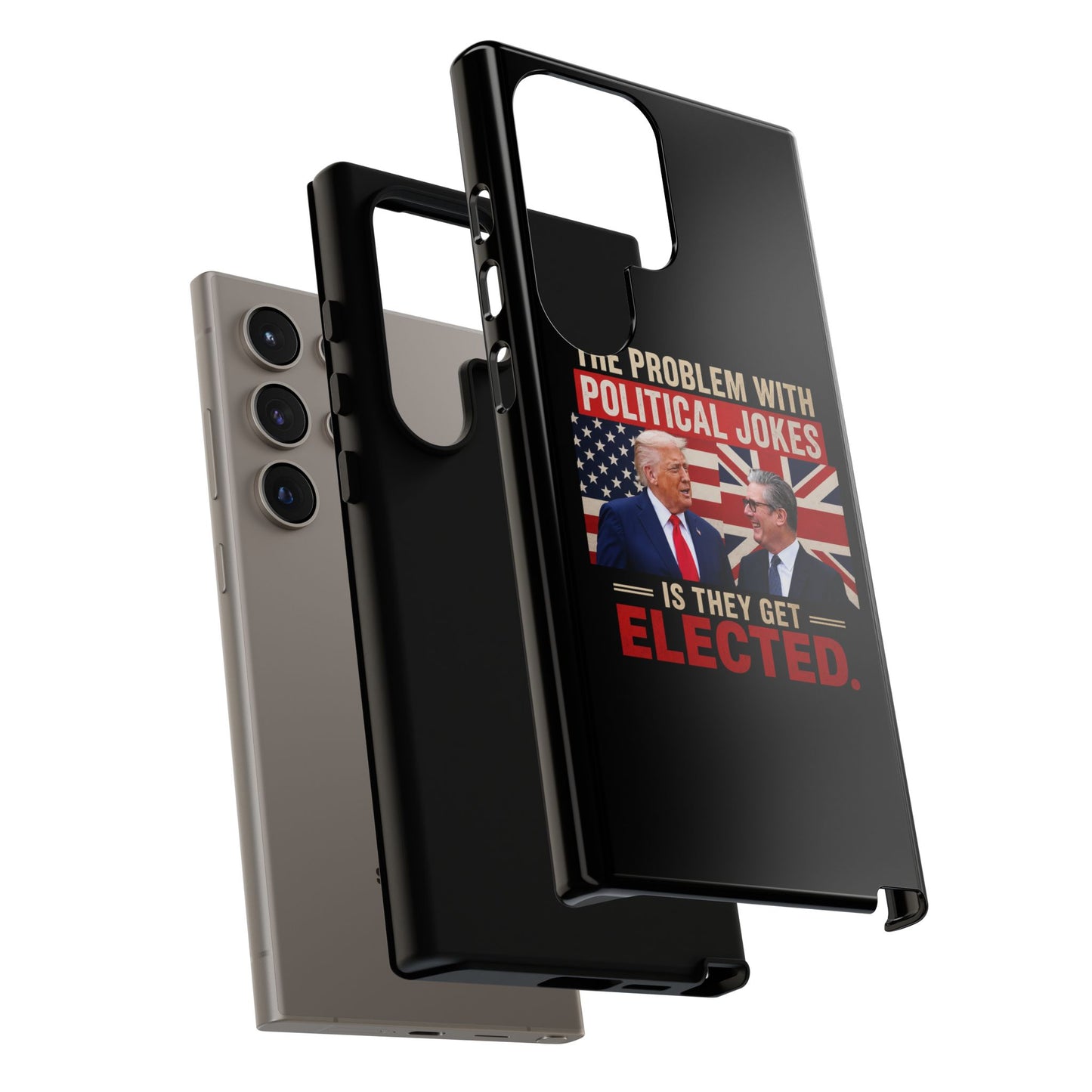 Political Humor Phone Case — "The Problem With Political Jokes Is They Get Elected"