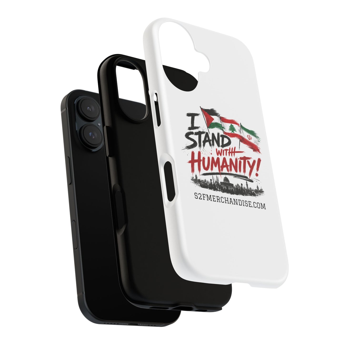 I Stand With Humanity iPhone 16 Case — Solidarity Protective Cover