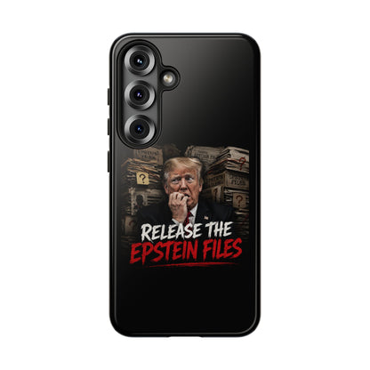 iPhone 16 Case — "Release the Epstein Files" Political Graphic