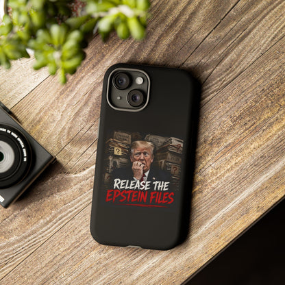 iPhone 16 Case — "Release the Epstein Files" Political Graphic