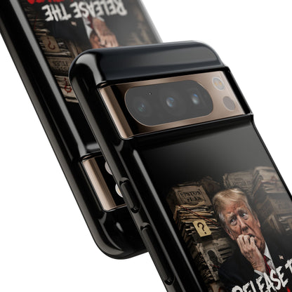 iPhone 16 Case — "Release the Epstein Files" Political Graphic