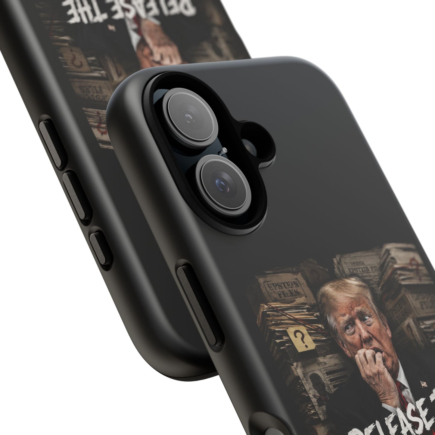iPhone 16 Case — "Release the Epstein Files" Political Graphic
