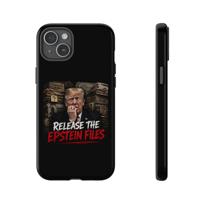 iPhone 16 Case — "Release the Epstein Files" Political Graphic