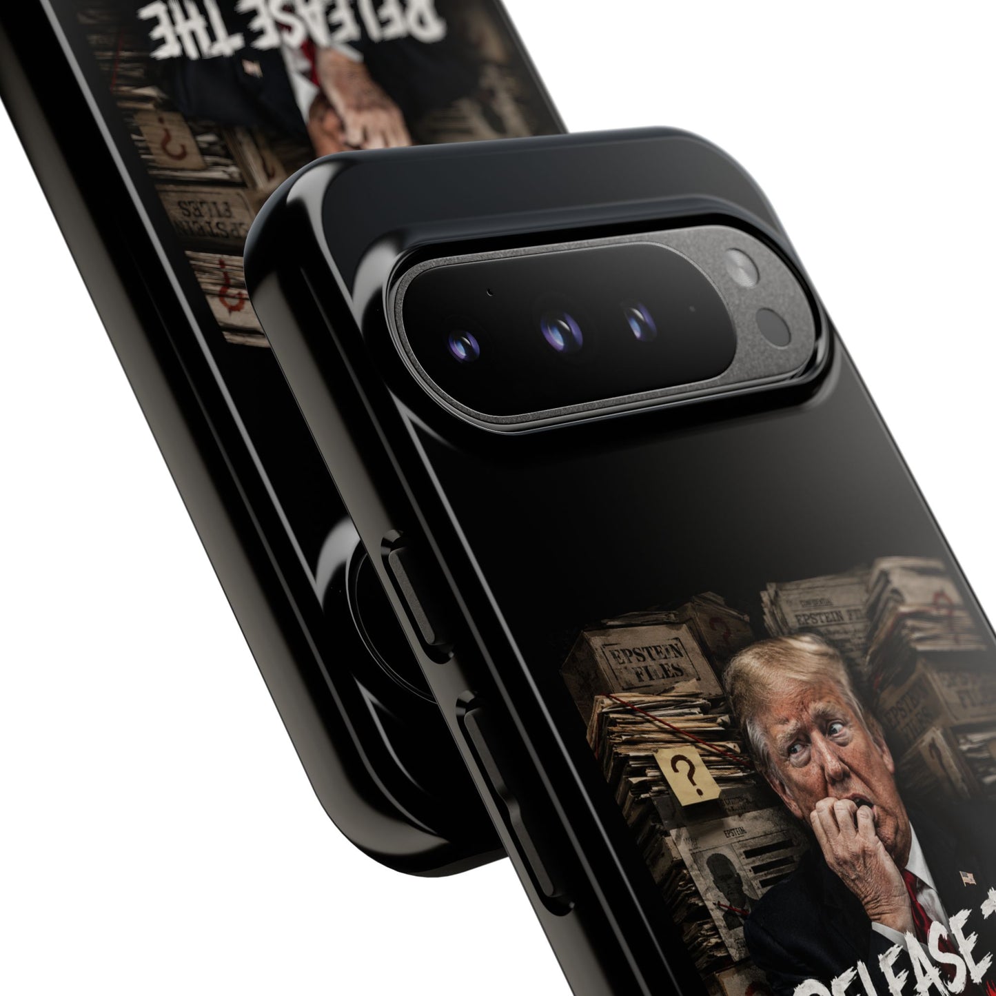 iPhone 16 Case — "Release the Epstein Files" Political Graphic