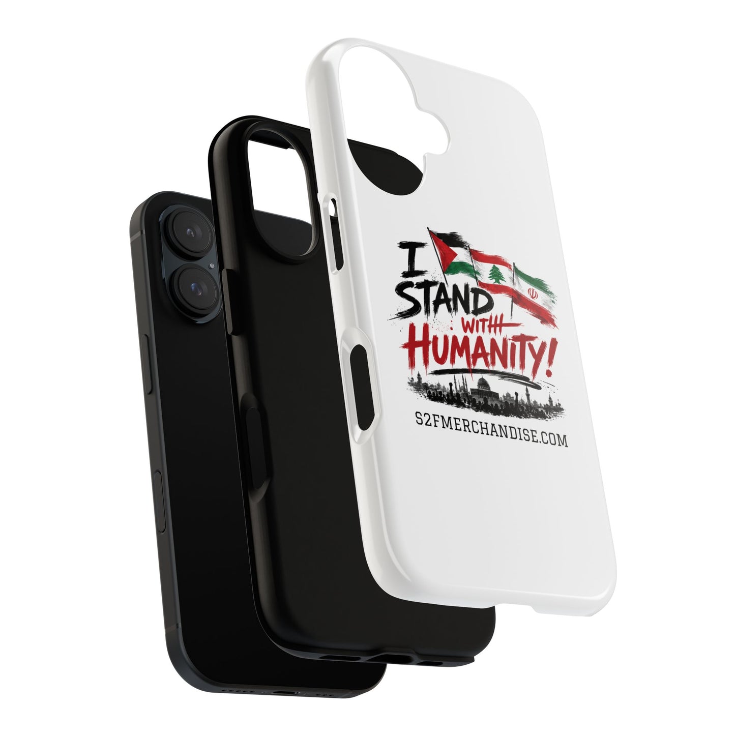 I Stand With Humanity iPhone 16 Case — Solidarity Protective Cover