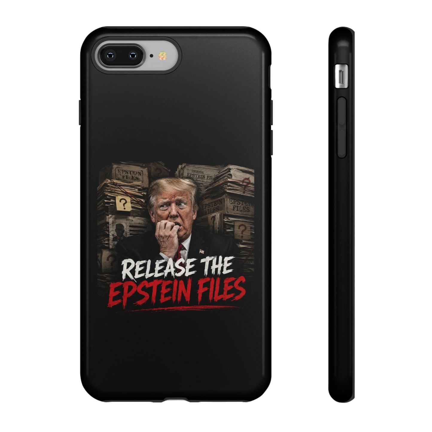iPhone 16 Case — "Release the Epstein Files" Political Graphic