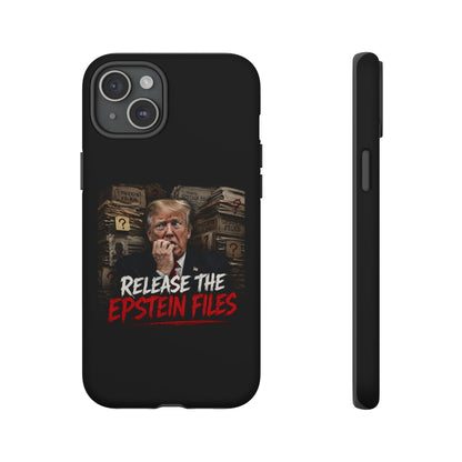 iPhone 16 Case — "Release the Epstein Files" Political Graphic