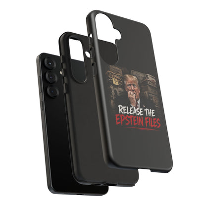 iPhone 16 Case — "Release the Epstein Files" Political Graphic