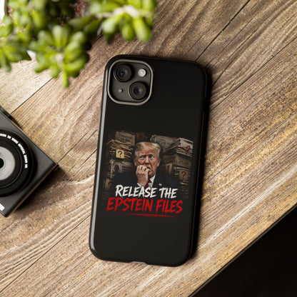 iPhone 16 Case — "Release the Epstein Files" Political Graphic