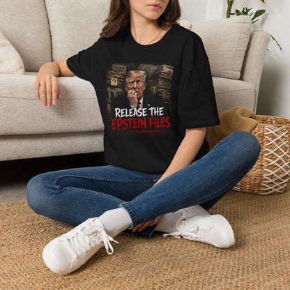 Epstein/Trump Graphic T-Shirt — "Release the Epstein Files"