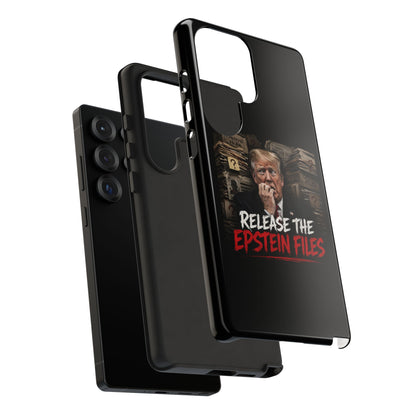 iPhone 16 Case — "Release the Epstein Files" Political Graphic