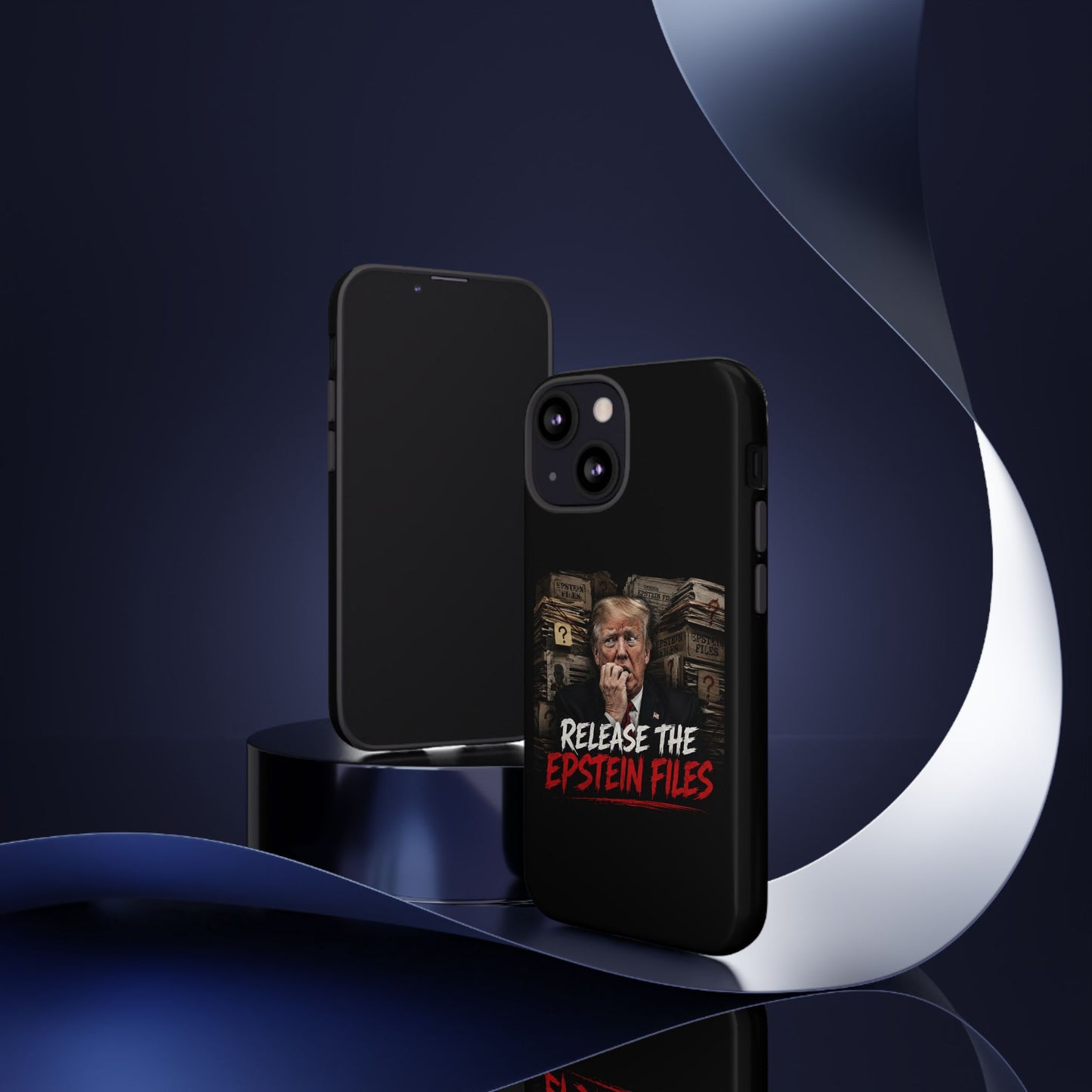 iPhone 16 Case — "Release the Epstein Files" Political Graphic