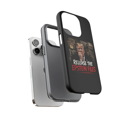 iPhone 16 Case — "Release the Epstein Files" Political Graphic