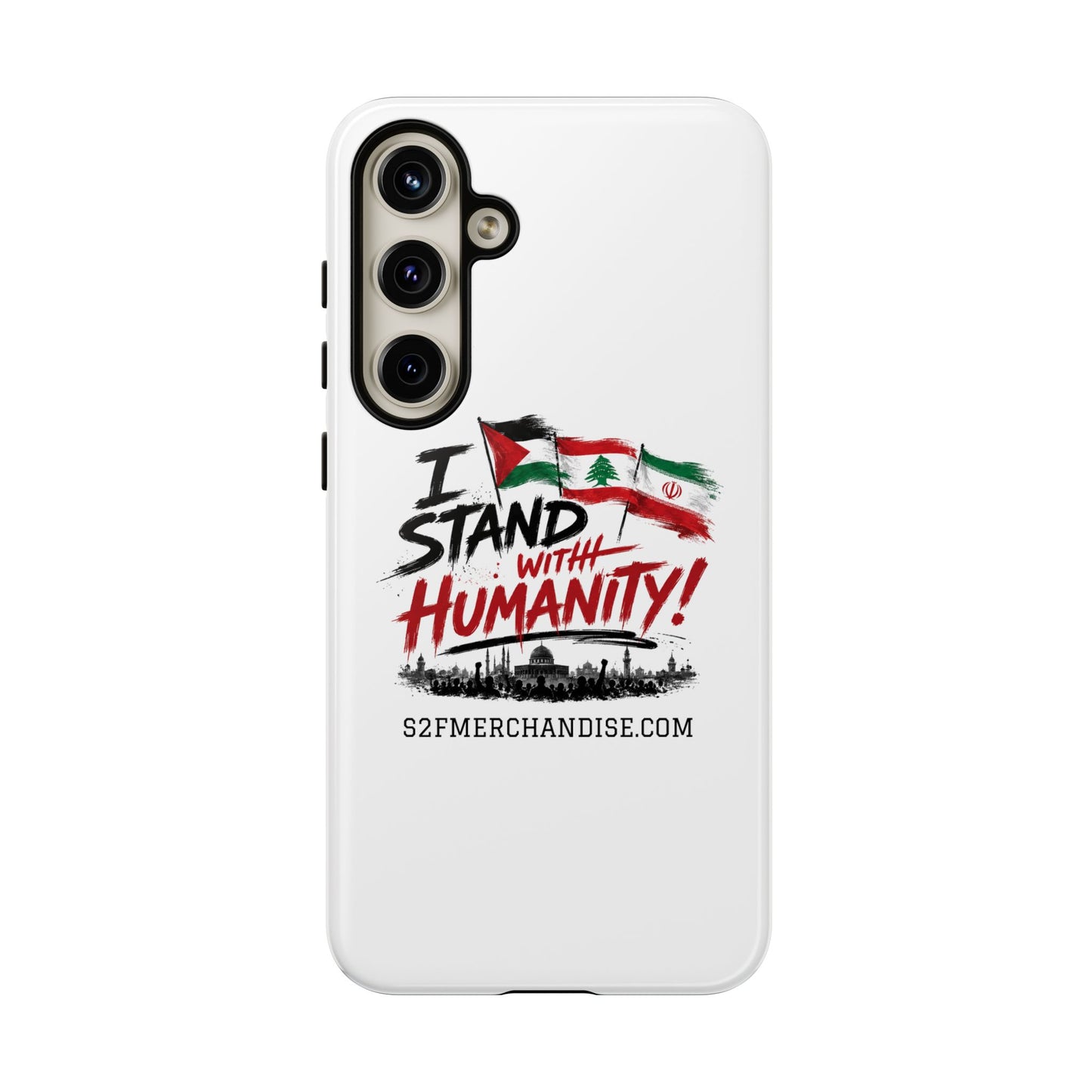 I Stand With Humanity iPhone 16 Case — Solidarity Protective Cover