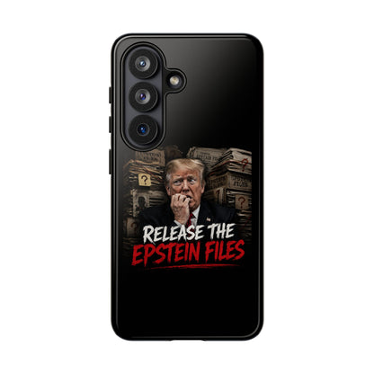 iPhone 16 Case — "Release the Epstein Files" Political Graphic