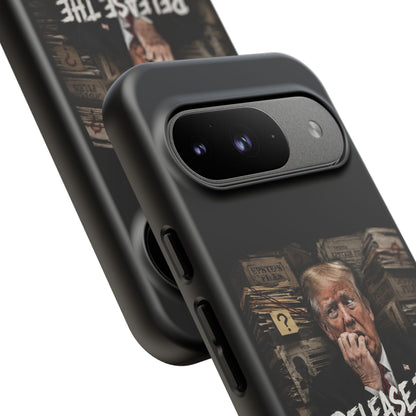 iPhone 16 Case — "Release the Epstein Files" Political Graphic